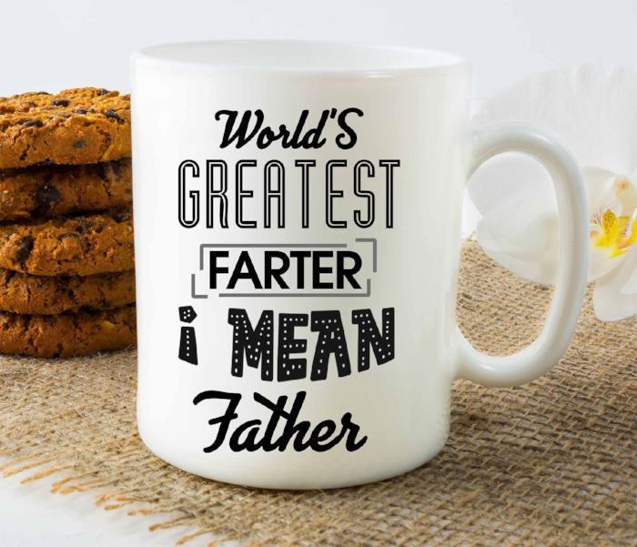 "World's Greatest Farter" Funny mug for Dad