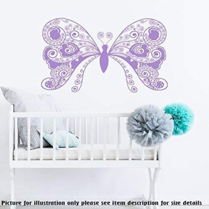 Large Butterfly Wall Art, Nursery Stickers