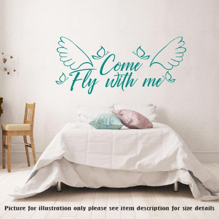 bedroom wall sticker quotes