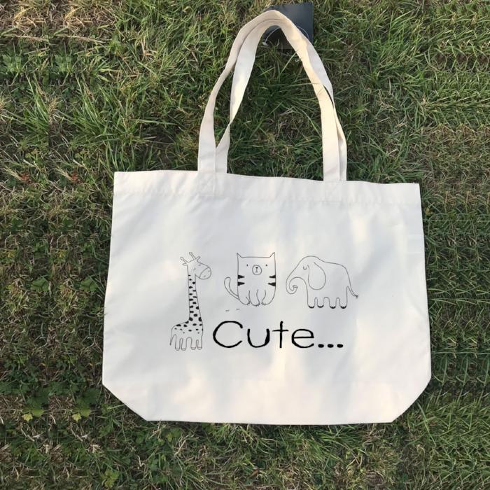 Cute Animals Printed Tote Bag for Kids