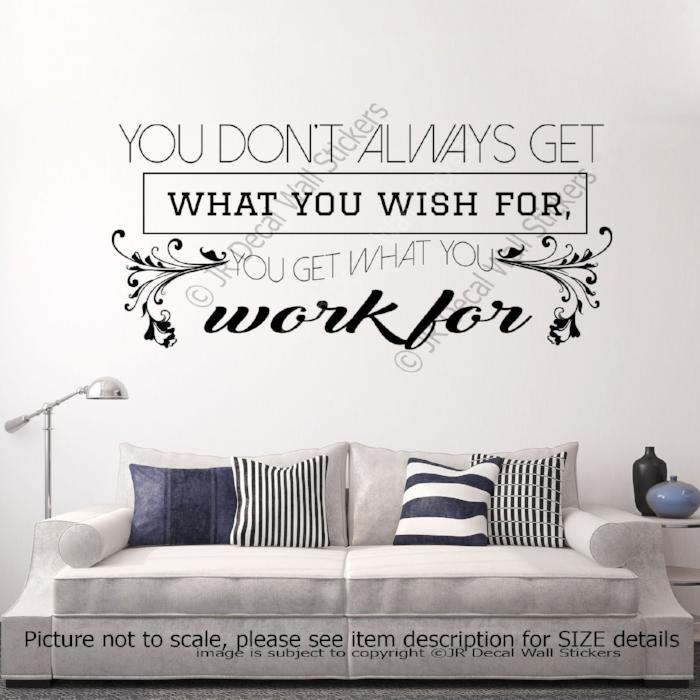 Motivational quote wall stickers
