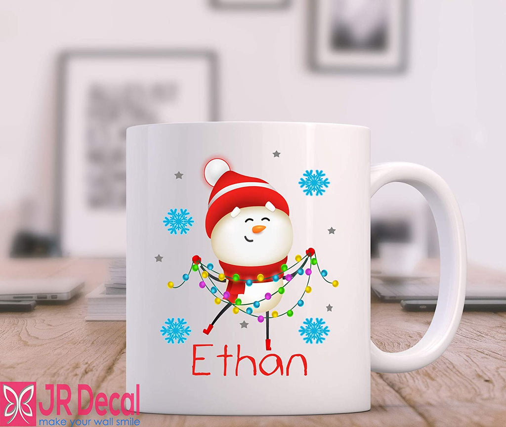  Snowman Printed Coffee Mug, Christmas Mug