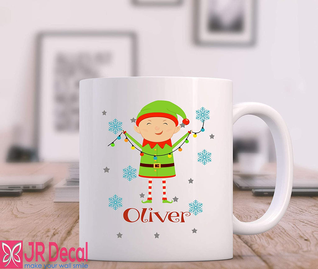 Elf Printed Personalized Coffee Mug