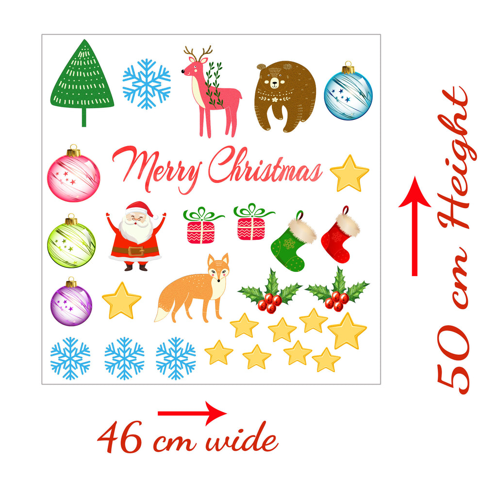 Merry Christmas Wall Stickers Set