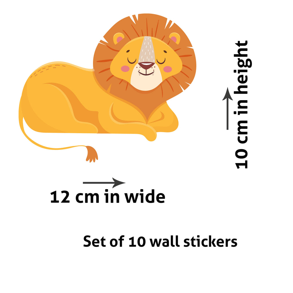 Lion Vinyl Stickers Set Kids nursery wall decor