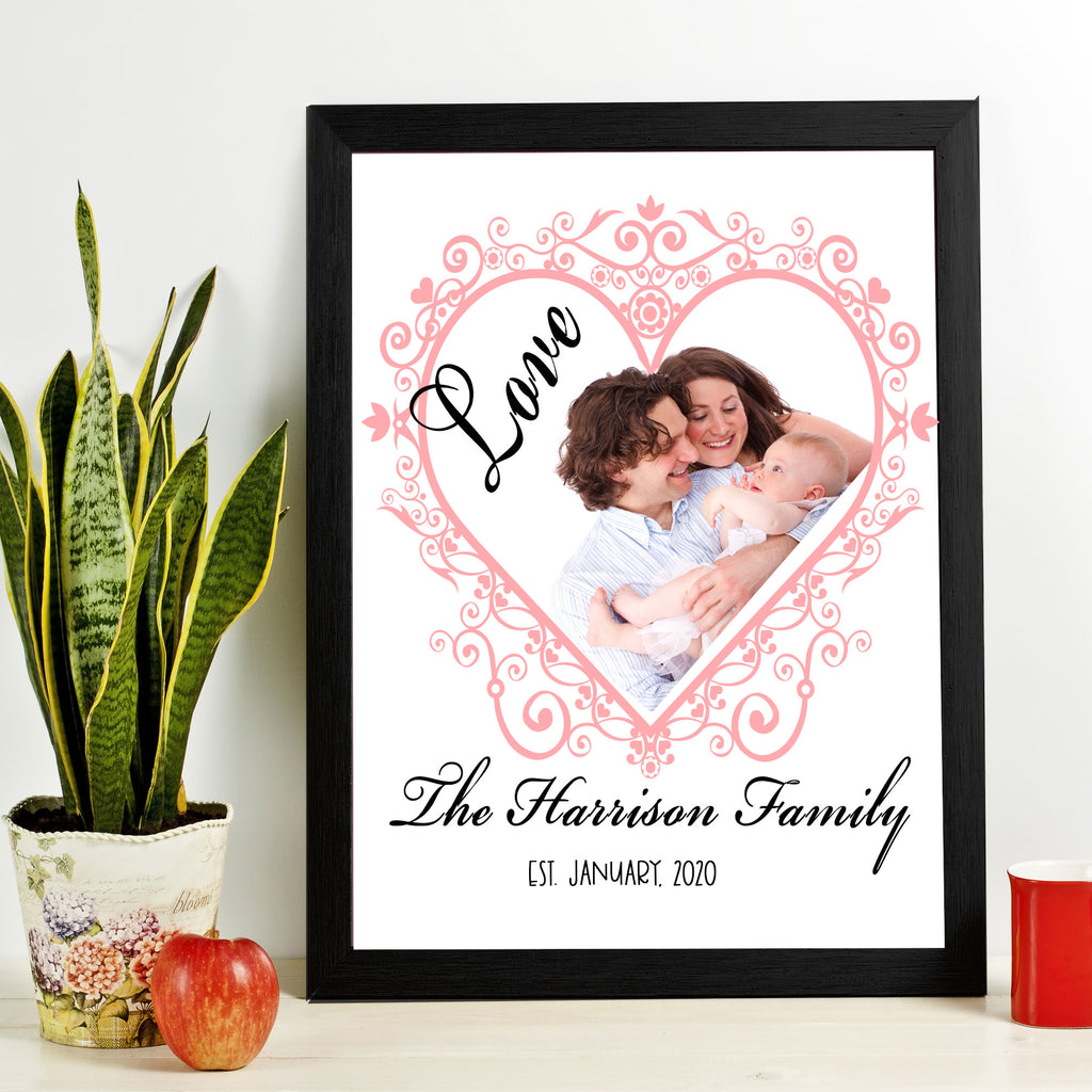 Family Personalized Name Picture Frame