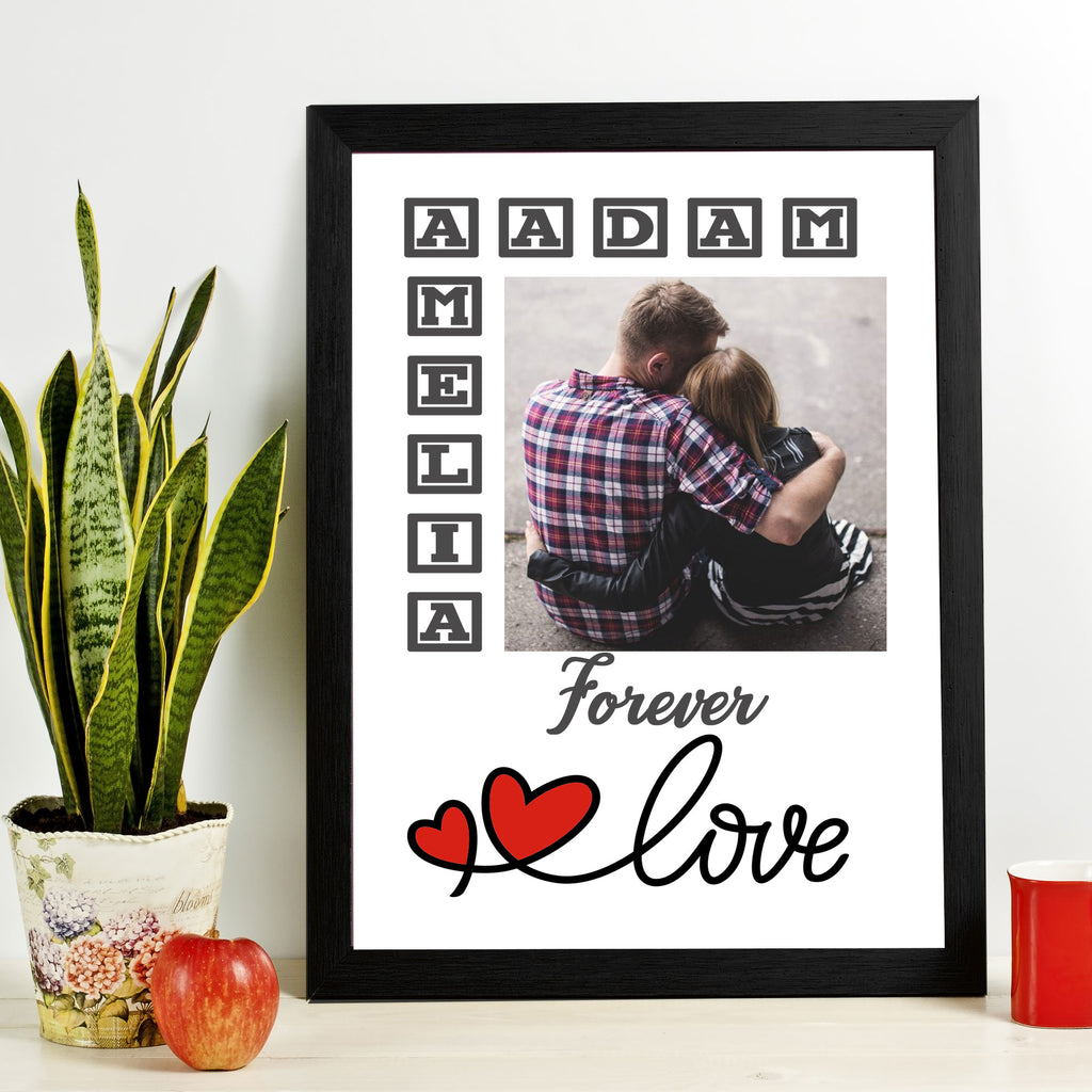 "Forever Love" Couple Personalized Picture Frame