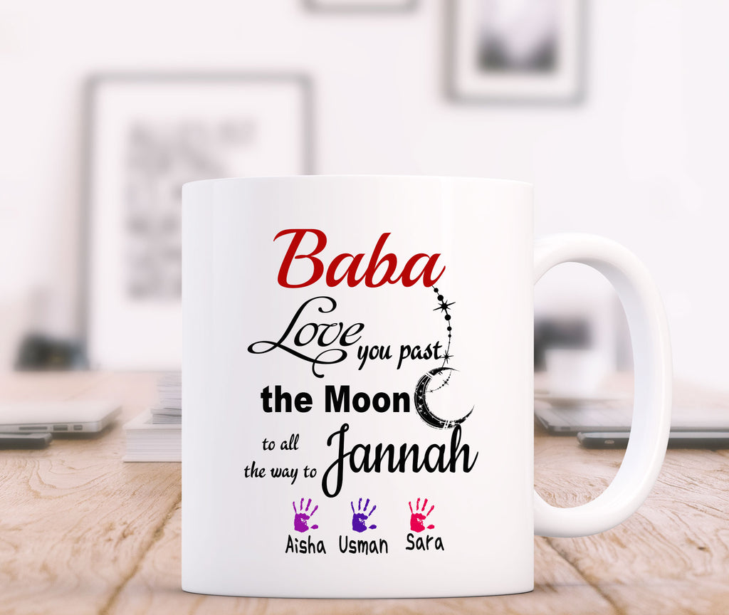 Abu ji - Love you all the way to Jannah - Muslim Father's day Mug