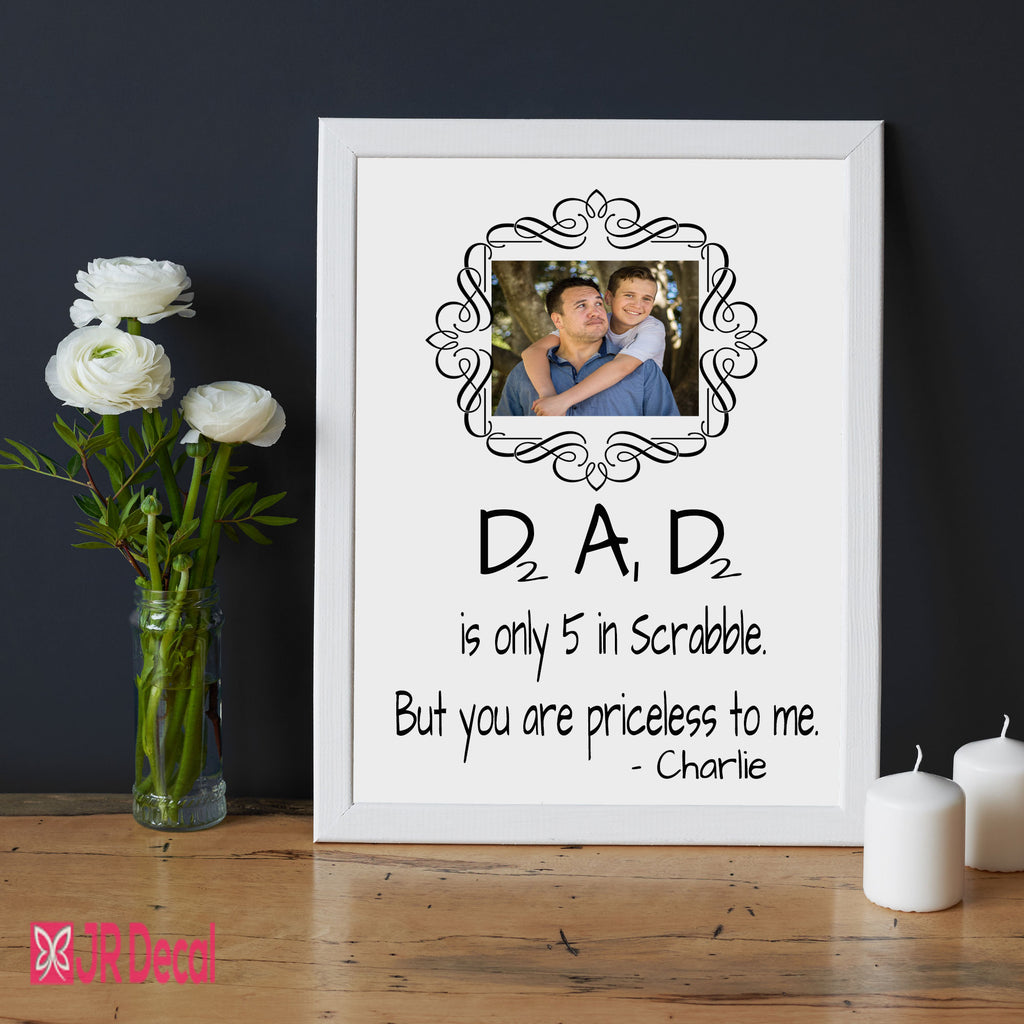 "You are Priceless" Father Personalized Photo Frame