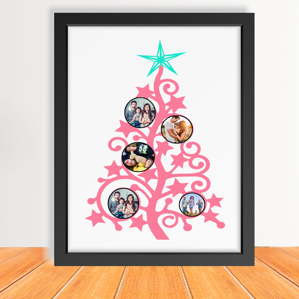 Christmas Tree printed Family Picture Frame