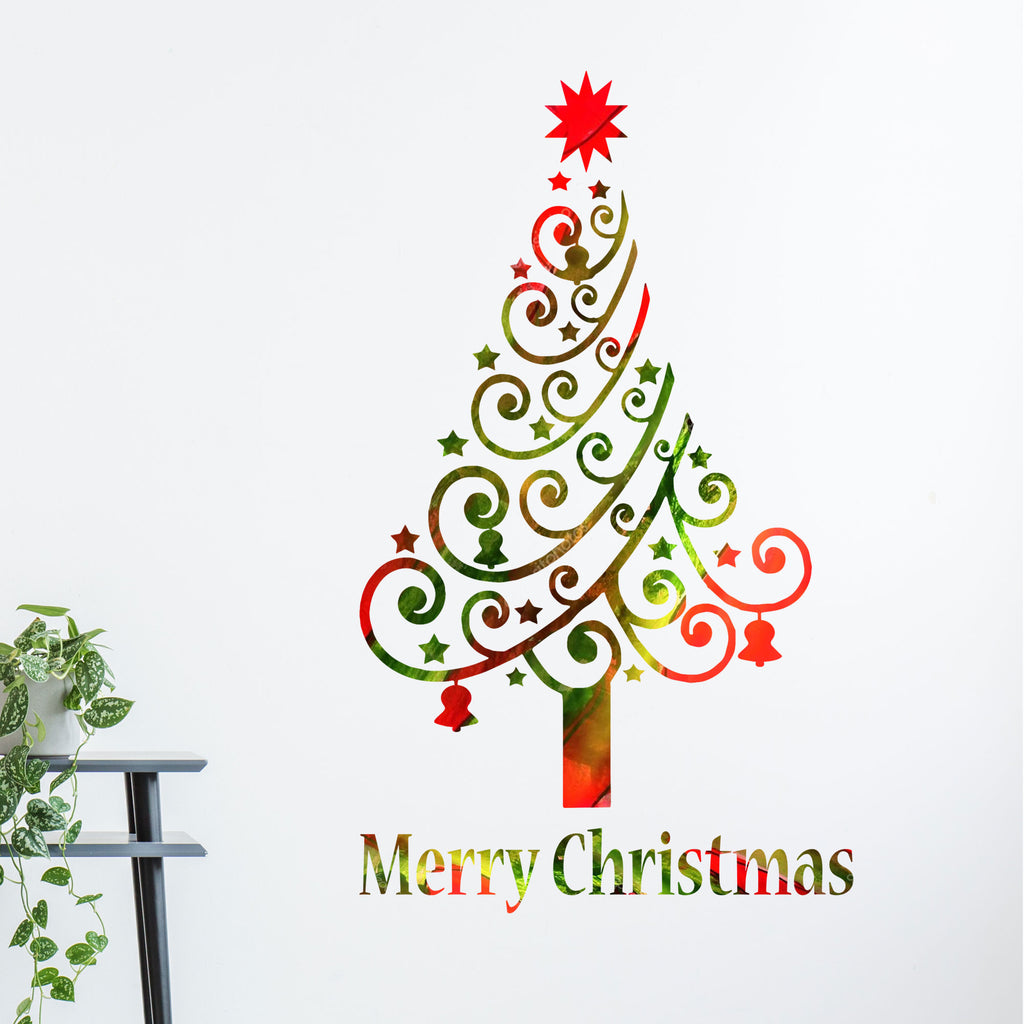 Christmas Tree Wall Stickers Removable vinyl wall decals