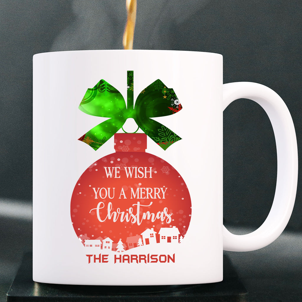 Christmas Ball Printed Family Personalized Coffee Mug