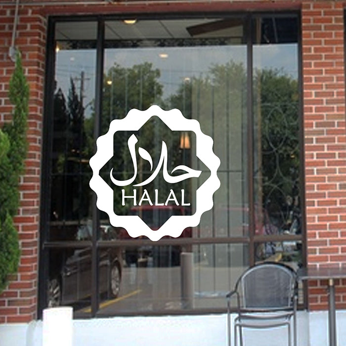 Halal Shop window sticker