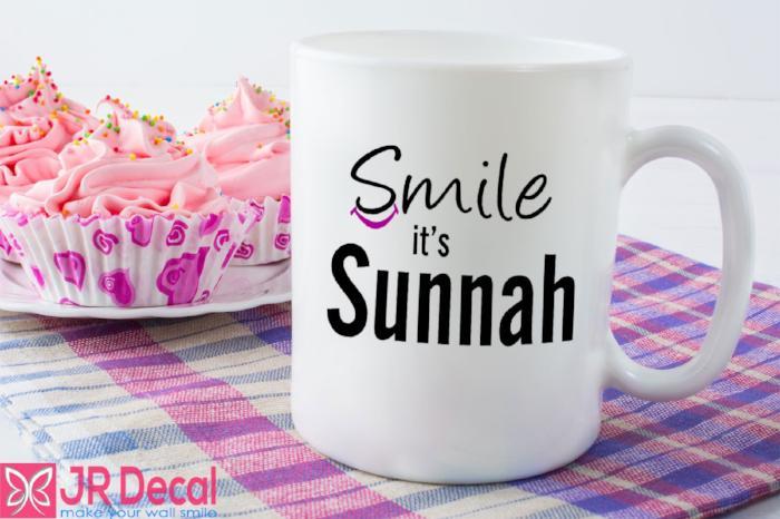 "Smile it's Sunnah" Printed Islamic Quote Mug