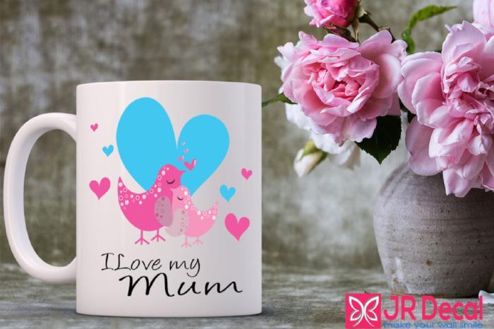 "I love My Mum" Colorful Birds printed Mom Mug
