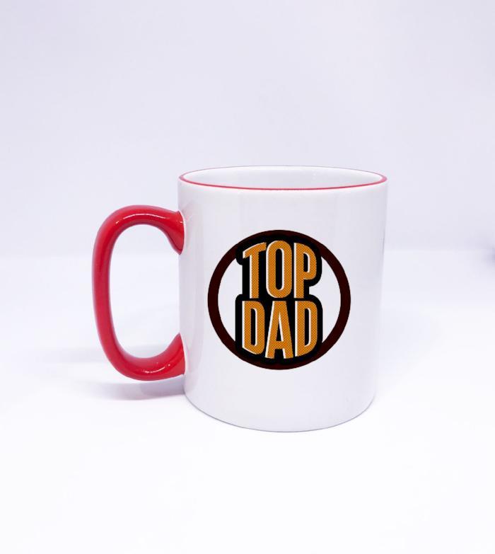 "TOP DAD" Printed Fathers Day Mug