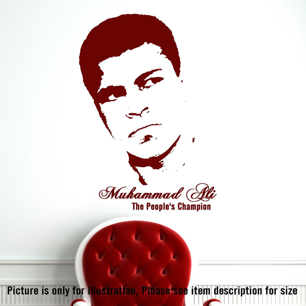 "The People's Champion" Muhammad Ali wall sticker
