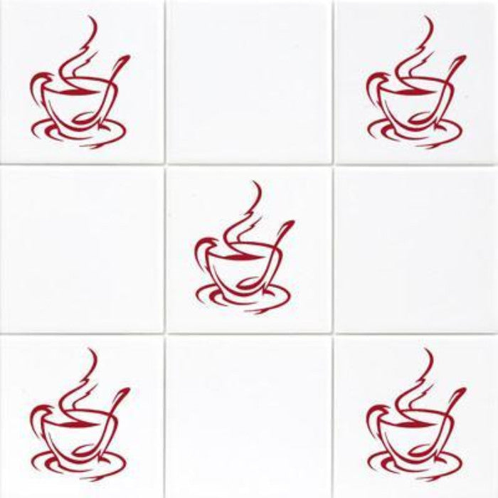 Set of Coffee Cup Kitchen Sticker