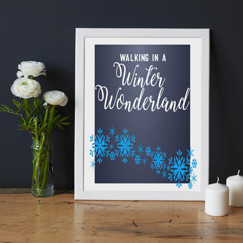 winter wonderland framed wall art