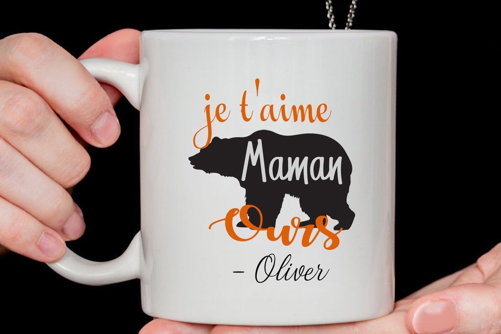 "je t'aime Maman Ours" Mothers Day Mug