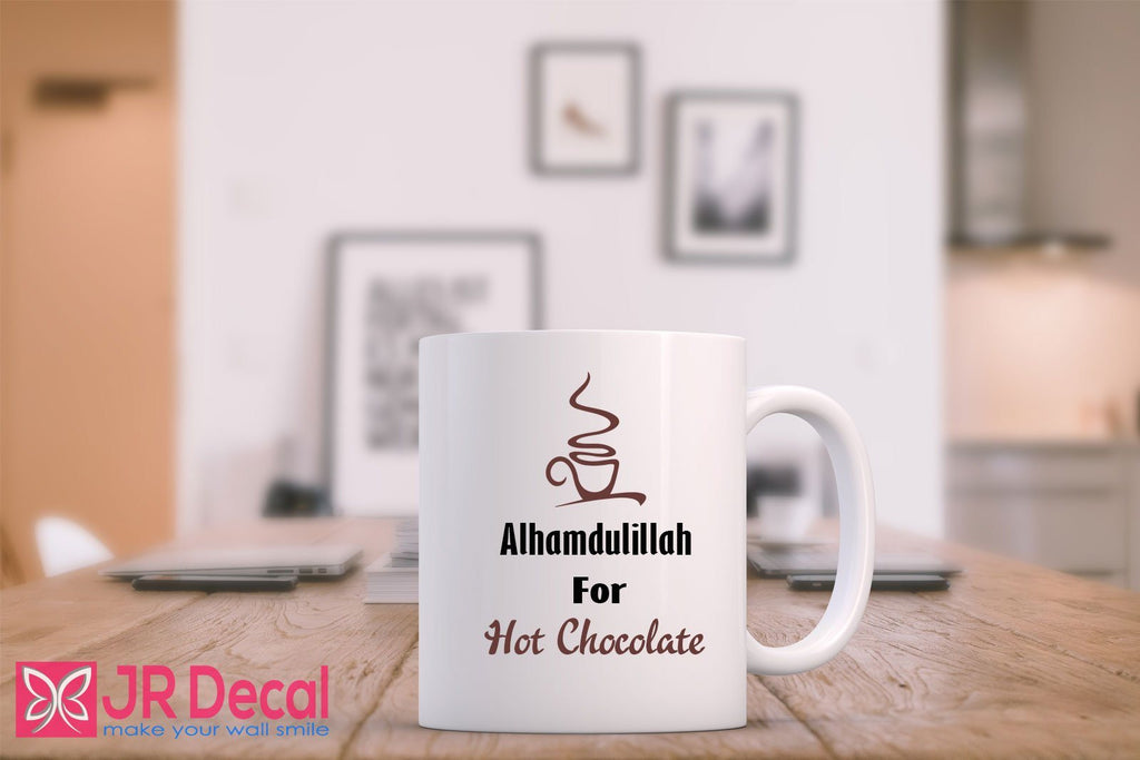 "Alhamdulillah for hot Chocolate" Islamic Quote Mug
