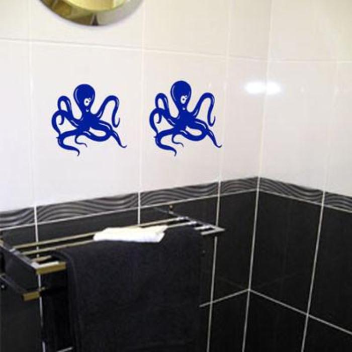 Octopus wall sticker Bathroom decals
