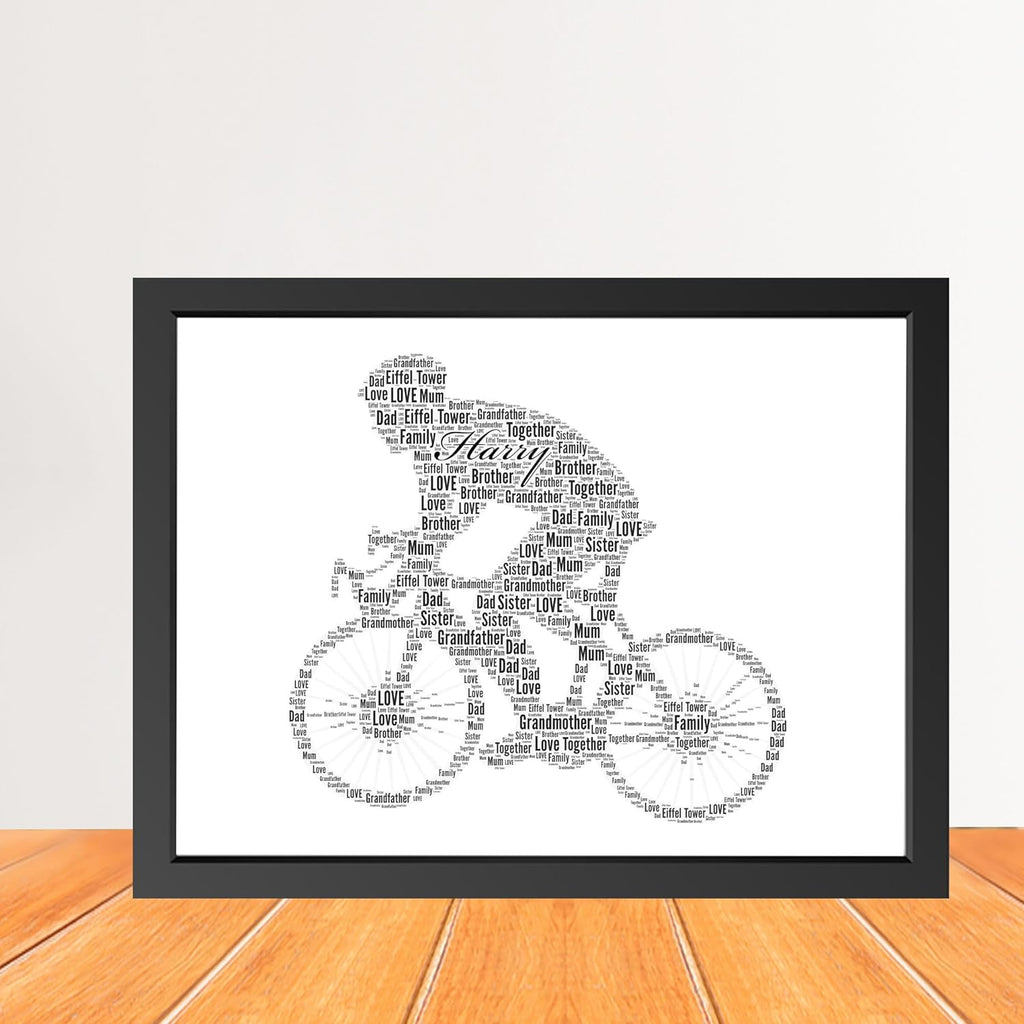 Personalized Cycling Word art Gift