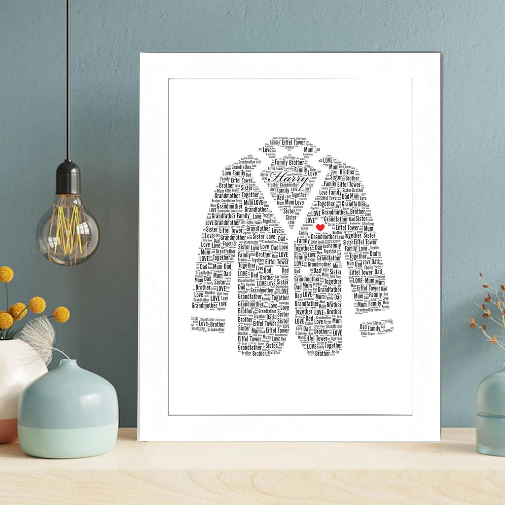 Personalized Tuxedo Word Art Print