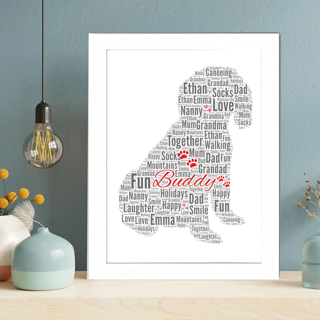 Personalised Cockapoo Dog Print Word Art Print