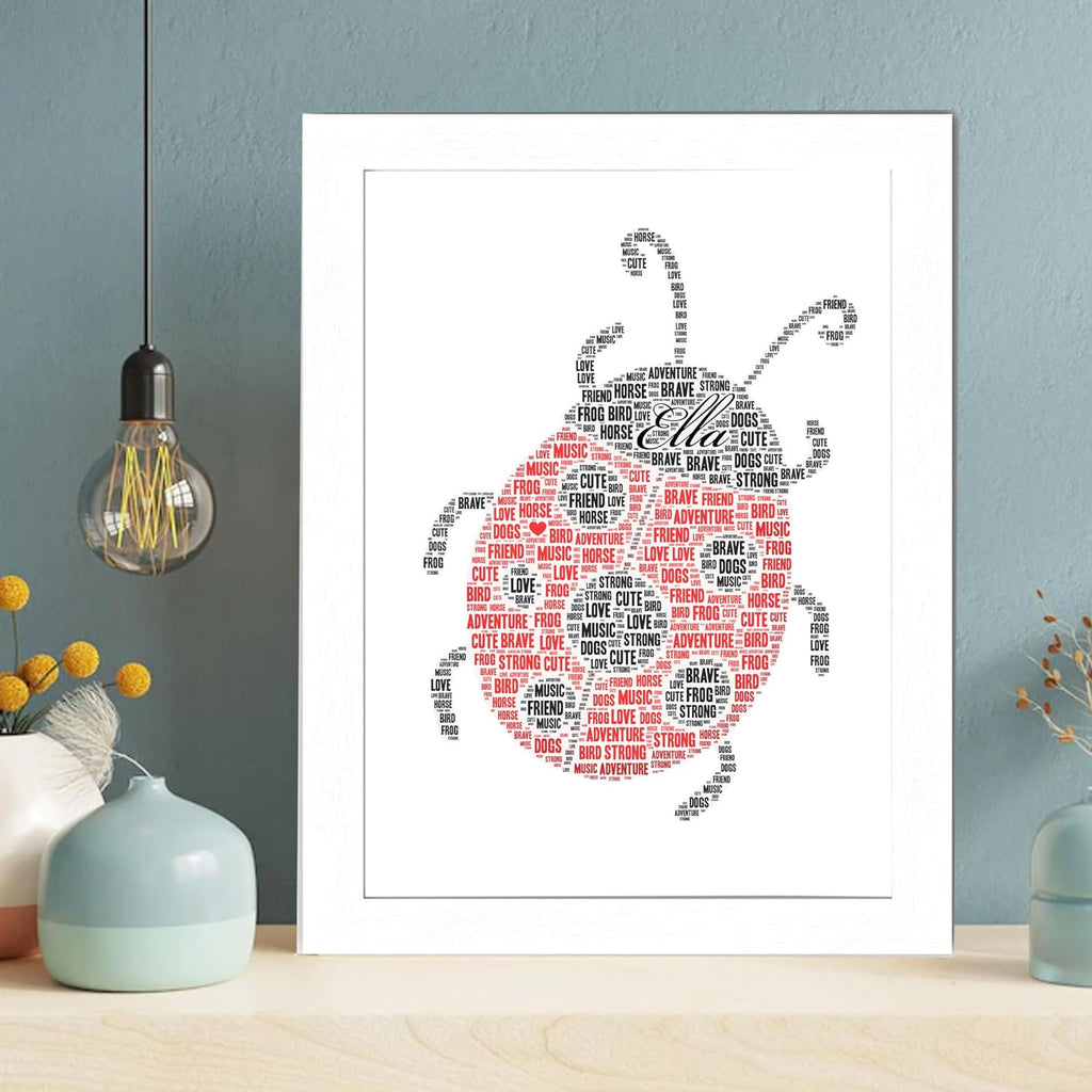 Personalized Ladybird Word Art Print
