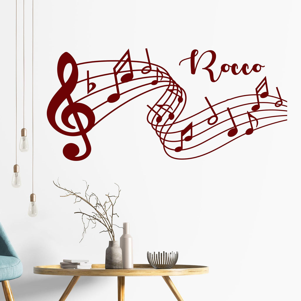Music Notes Wall Stickers Custom mane nursery 