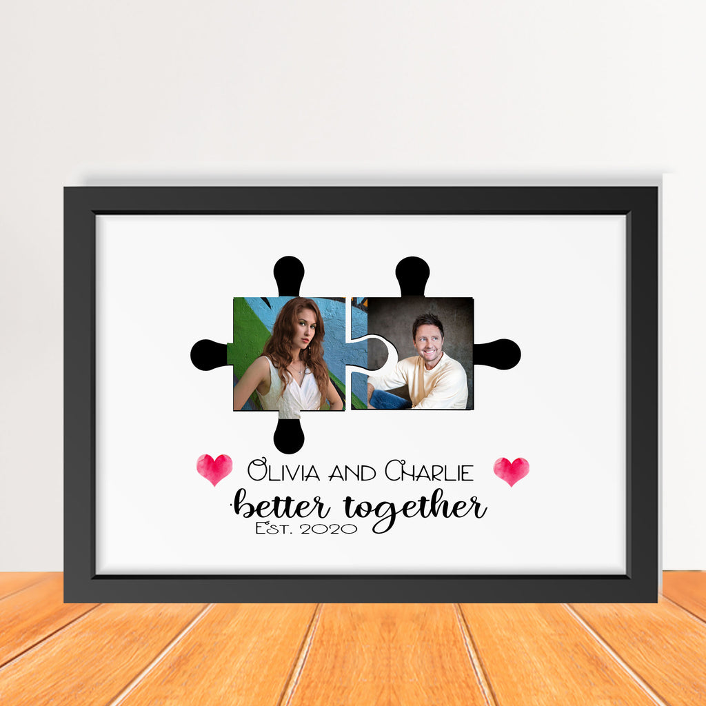 Personalised Jigsaw puzzle pieces photo gift