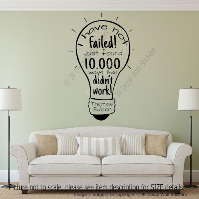 Failure is part of success-Inspirational quote wall art Wall
