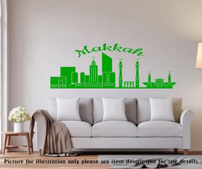 Makkah City Skyline Islamic Wall Art Sticker