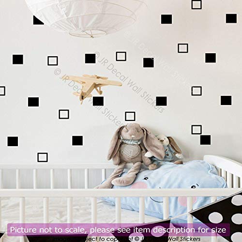 5 cm Square shape Removable Vinyl Wall Decals