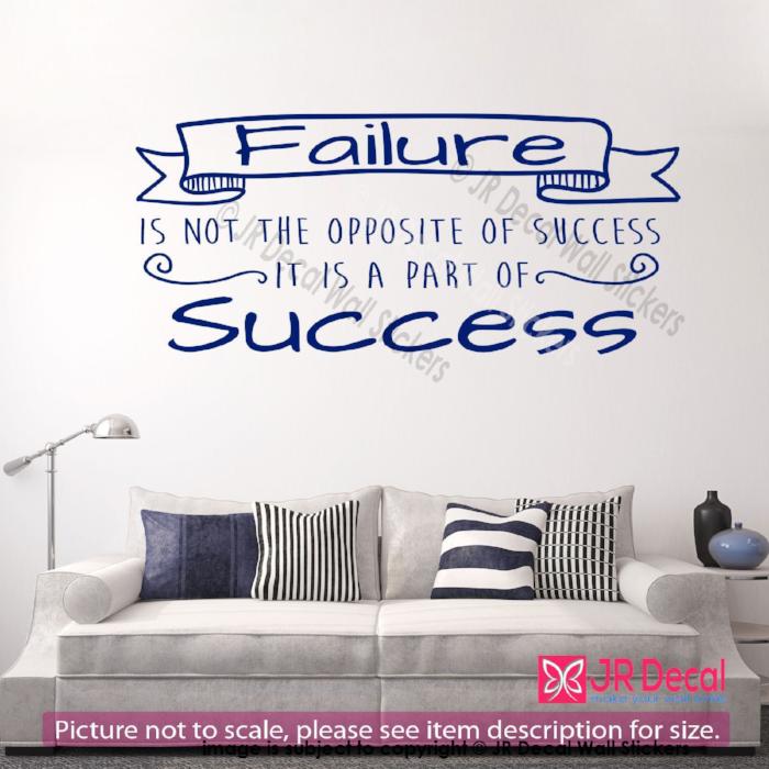 Failure is part of success-Inspirational quote wall art Wall