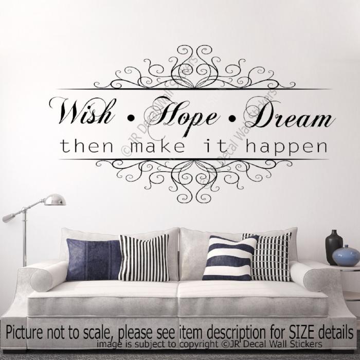 Inspirational quote wall art
