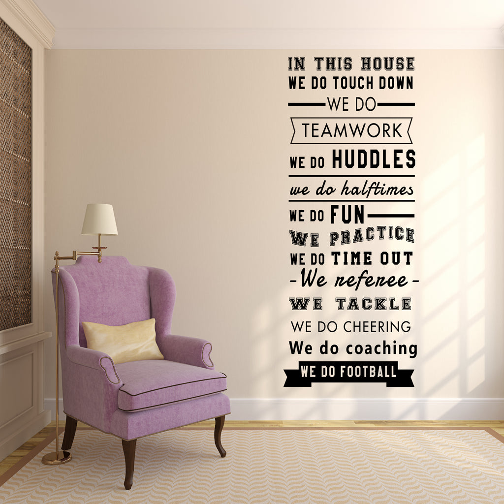 House Rules Wall Stickers In this house wall stickers Quotes