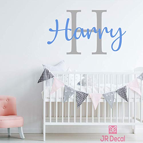 Personalized Boy name wall stickers removable vinyl nursery decor