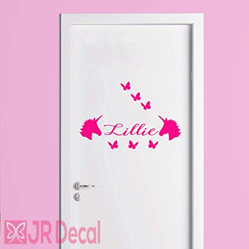 Unicorn Personalised name sticker for Door