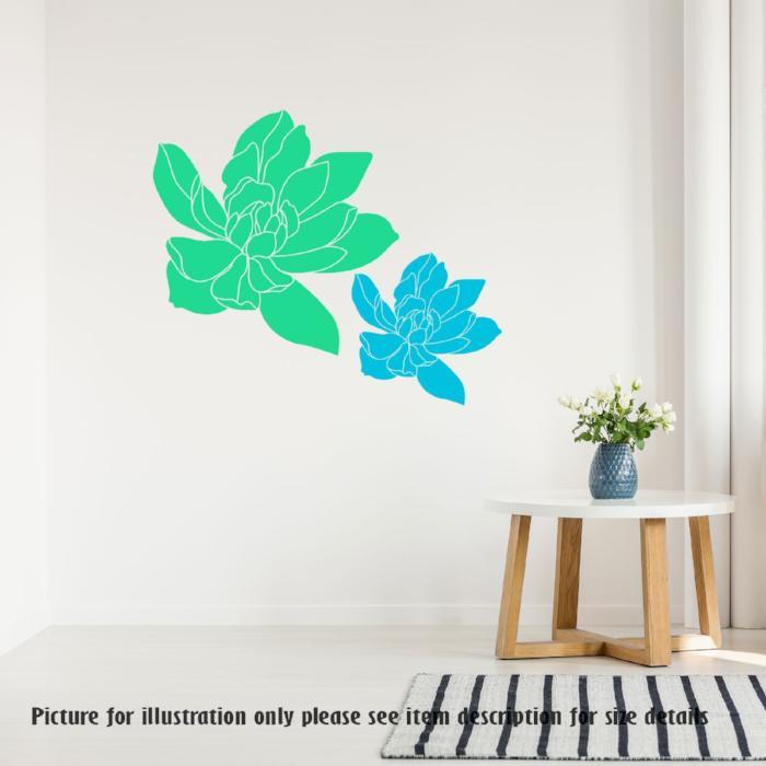 Flower Fetal Flower wall stickers, Nursery wall decorations