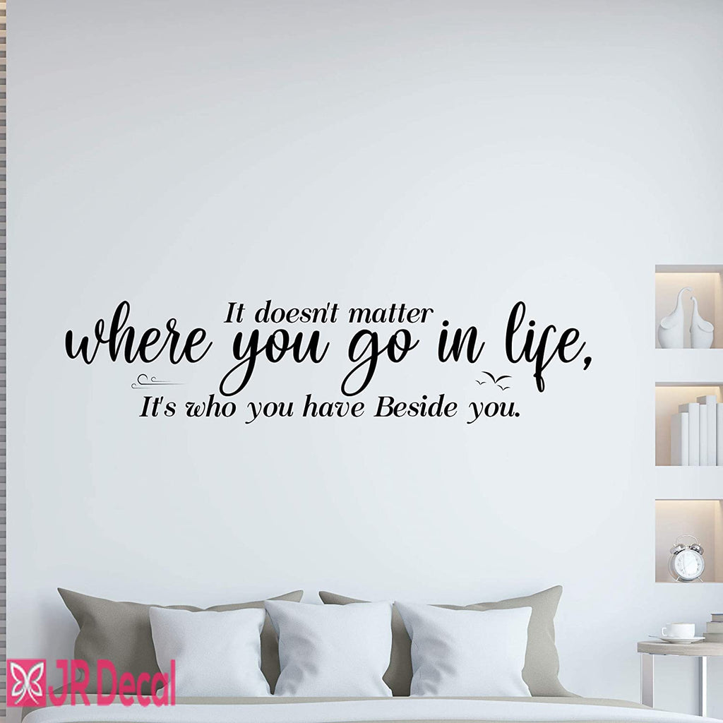 Who you have beside you- Inspirational quotes Wall Stickers