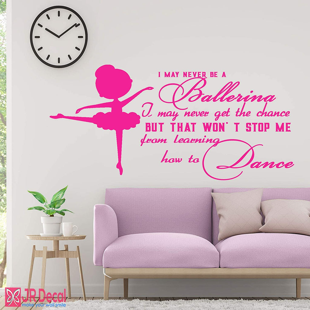 How to Dance - Little Ballerina wall stickers quote