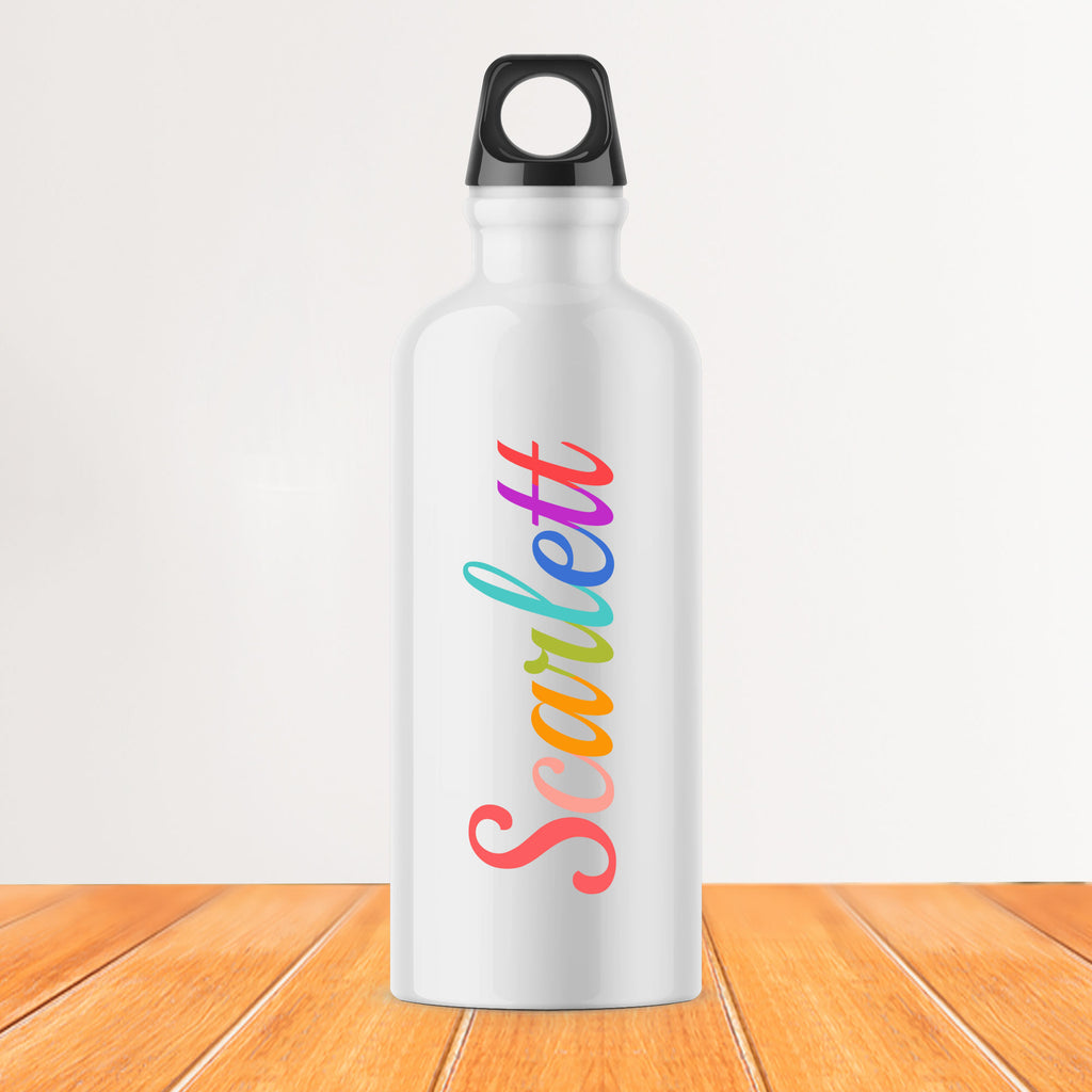 Rainbow color name Water Bottle
