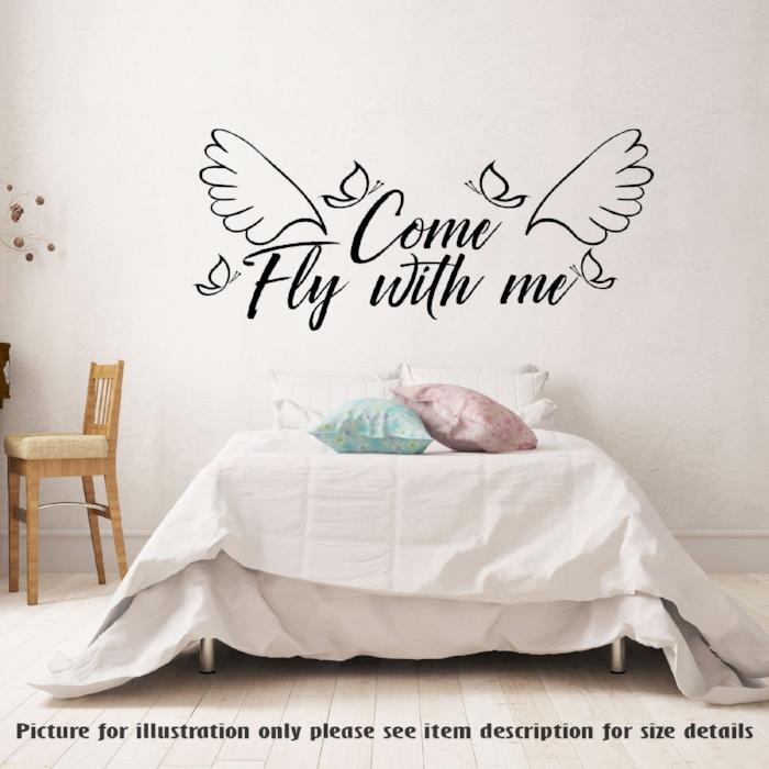 bedroom wall sticker quotes