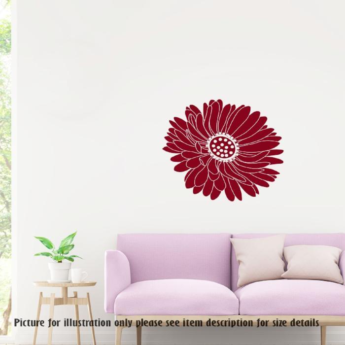 Daisy Flower sticker Removable Vinyl Wall Decals