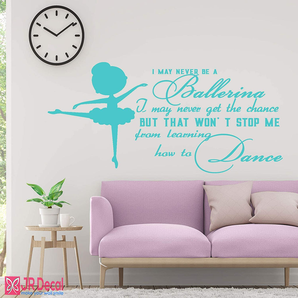 How to Dance - Little Ballerina wall stickers quote