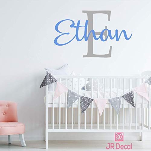 Personalized Boy name wall stickers removable vinyl nursery decor