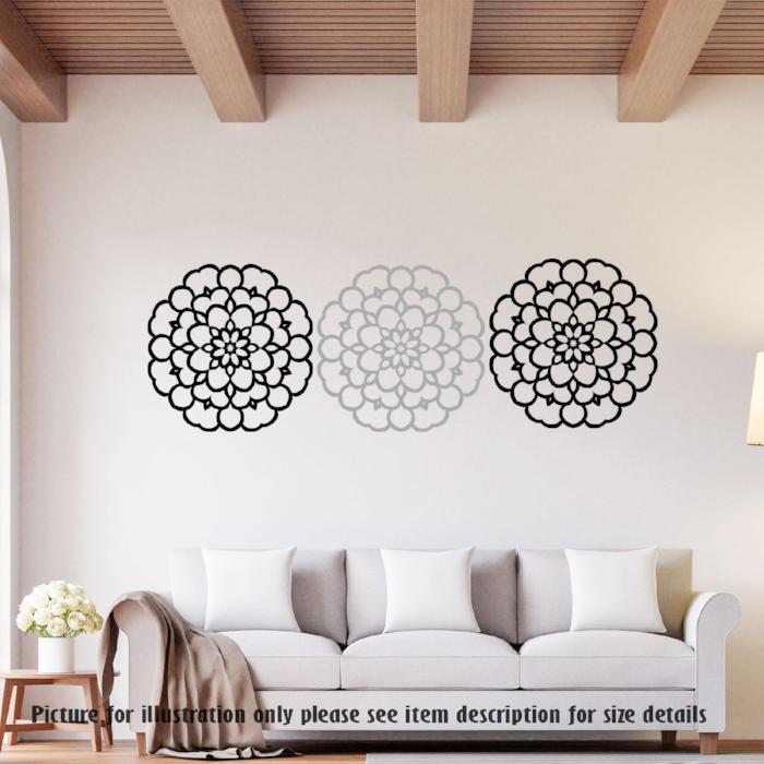 Big Flower Nursery Wall Art Decoration