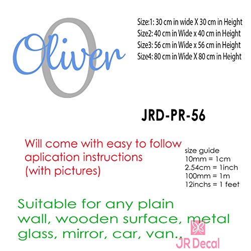 Personalized Boy name wall stickers removable vinyl nursery decor